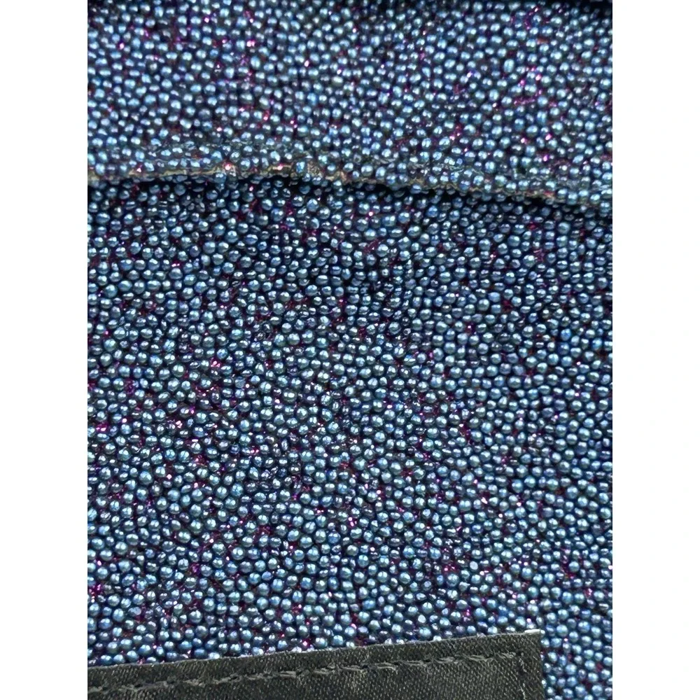 State Beaded Blue Sparkle Mini Kane Backpack Minor Flaws READ*